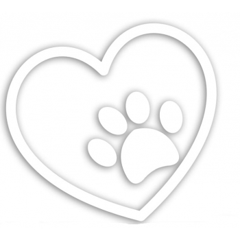 Naklejka na samochód ŁAPKA PSA