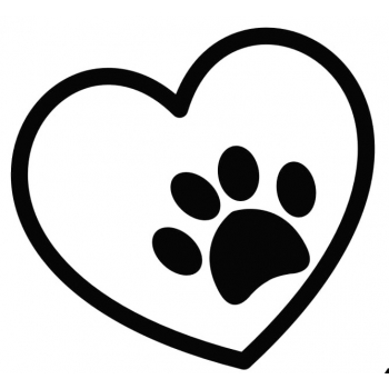 Naklejka na samochód ŁAPKA PSA