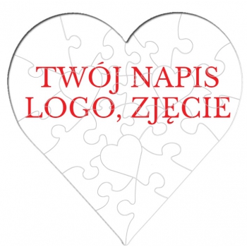 Puzzle SERCE z Twoim ZDJĘCIEM