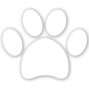 Naklejka na samochód ŁAPKA