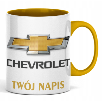 Kubek CHEVROLET logo (kolorowe wnętrze i ucho)