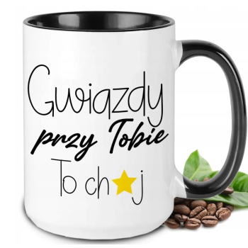 Kubek gwiazdy przy Tobie to chuj (kolorowe wnętrze i ucho)
