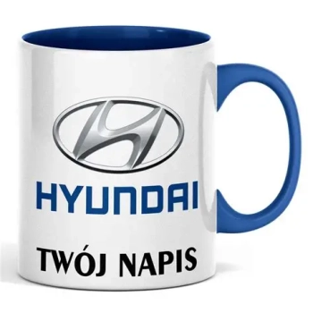 Kubek HYUNDAI logo (kolorowe wnętrze i ucho)