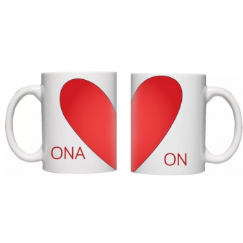 Kubek ONA I ON (2szt.)
