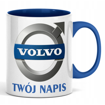Kubek VOLVO logo (kolorowe wnętrze i ucho)