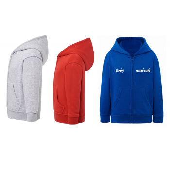 Bluza dziecięca zasuwana z kapturem