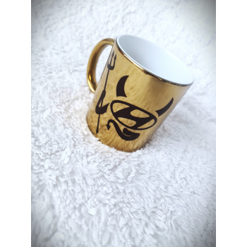 Kubek złoty błyszczący z TWOIM NADRUKIEM